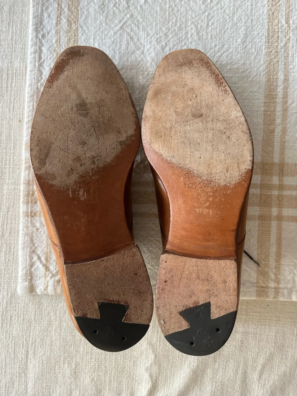 Crockett & Jones Men’s Leather Derby Shoes in Tan